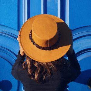 ASN Cordobes Hat in Tortoise-Mustard, Medium